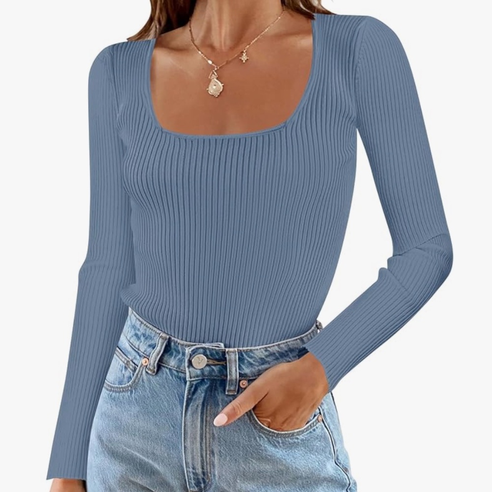 Brand New Womens Merokeety Dark Blue Sweater